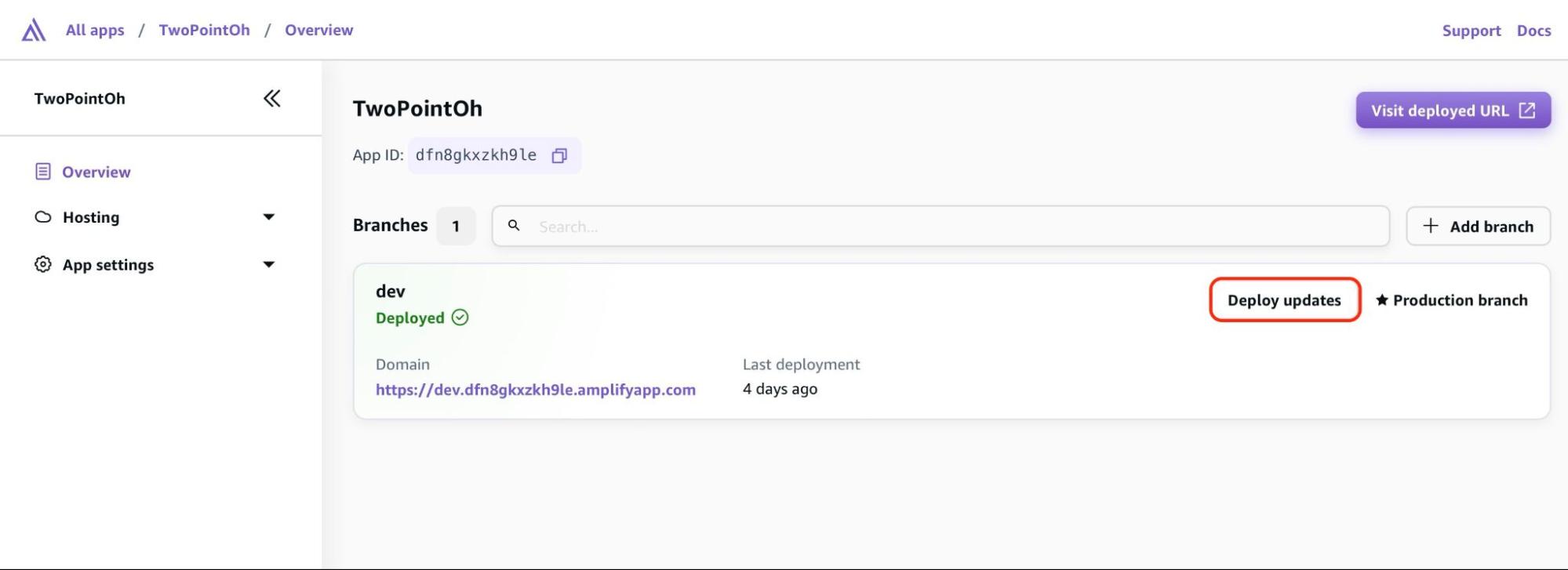 deploy updates
